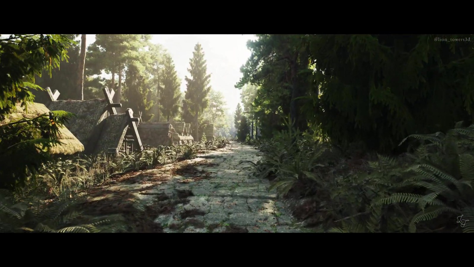 粉絲自制虛幻5《上古卷軸5》佛克瑞斯城場景
