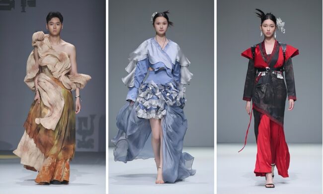 江漢大學(xué)時(shí)尚藝術(shù)系畢業(yè)生作品亮相中國(guó)國(guó)際大學(xué)生時(shí)裝周