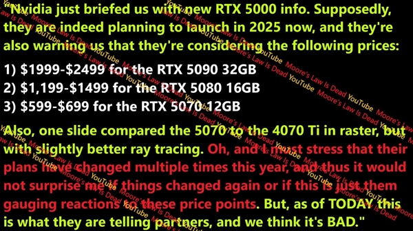 黃仁勛不手軟！英偉達RTX 50系列價格首曝：5090這漲幅迅猛