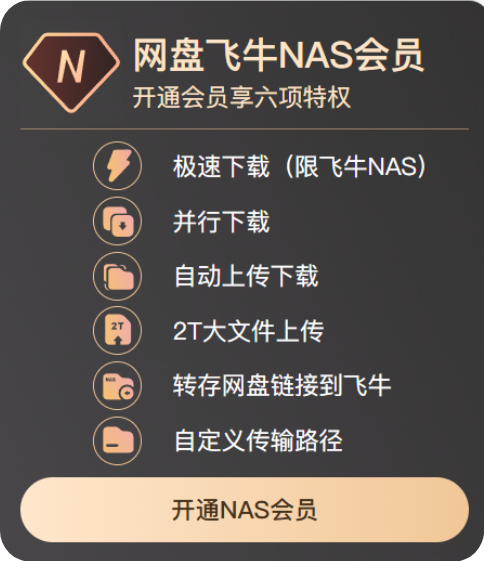 百度網(wǎng)盤上線國產(chǎn)NAS系統(tǒng)飛牛私有云：一年會員僅79元