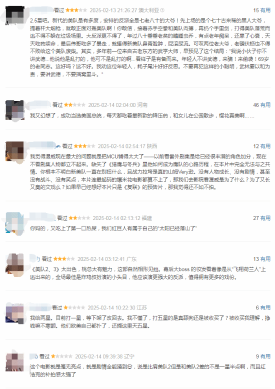 《美隊4》豆瓣早期口碑不佳：堂堂美隊?wèi)?zhàn)力如此拉胯
